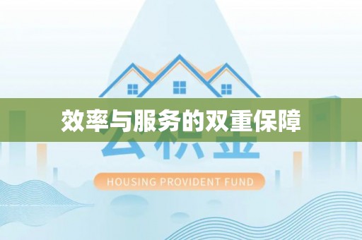 偏关效率与服务的双重保障