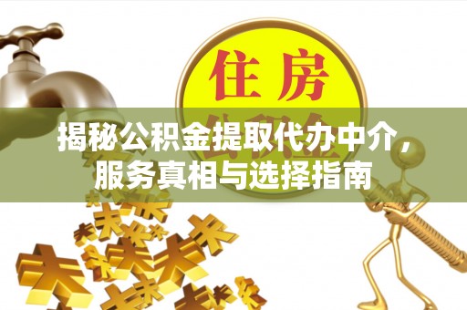 偏关揭秘公积金提取代办中介，服务真相与选择指南