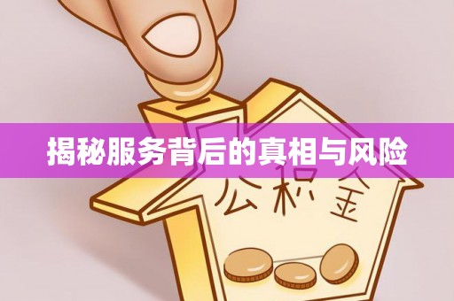 偏关揭秘服务背后的真相与风险
