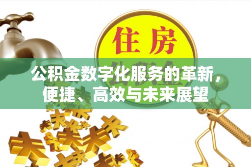 偏关公积金数字化服务的革新，便捷、高效与未来展望