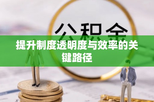 偏关提升制度透明度与效率的关键路径
