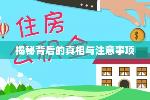 偏关揭秘背后的真相与注意事项
