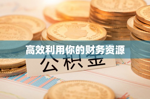 偏关高效利用你的财务资源